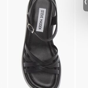 Steve Madden Strappy Black Sandals